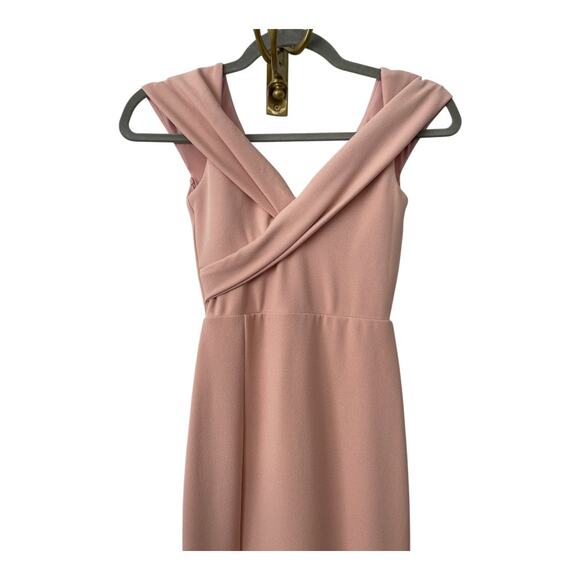 Nookie Neptune Gown Maxi Dress Off Shoulder Formal Gala Party Prom Blush XS - Picture 5 of 16